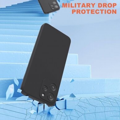 Silikonins Dėklas Soft silicone by X-level Xiaomi Redmi 12/Redmi Note 12R/Poco M6 Pro juodas 3