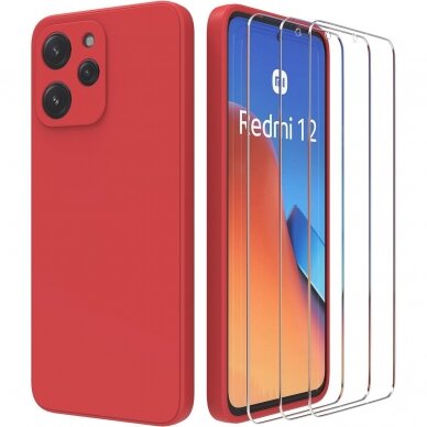 Silikonins Dėklas Soft silicone by X-level Xiaomi Redmi 12/Redmi Note 12R/Poco M6 Pro raudonas Silikonins Dėklas Soft silicone by X-level Xiaomi Redmi 12/Redmi Note 12R/Poco M6 Pro raudonas