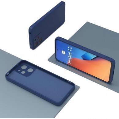 Silikonins Dėklas Soft silicone by X-level Xiaomi Redmi 12/Redmi Note 12R/Poco M6 Pro tamsiai mėlynas 1