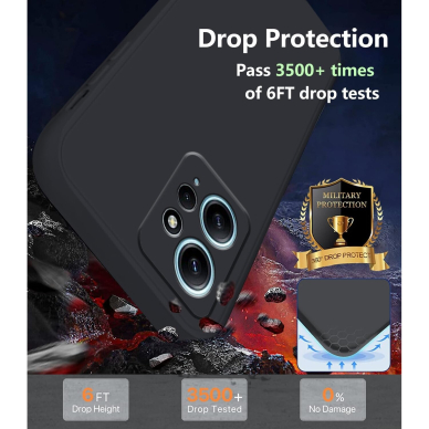 Silikonins Dėklas Soft silicone by X-level Xiaomi Redmi Note 12 5G juodas 2