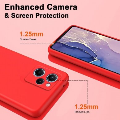 Silikonins Dėklas Dynamic Xiaomi Redmi Note 12 5G raudonas 3