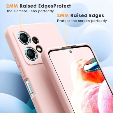 Silikonins Dėklas Soft silicone by X-level Xiaomi Redmi Note 12 5G šviesiai rožinis 3