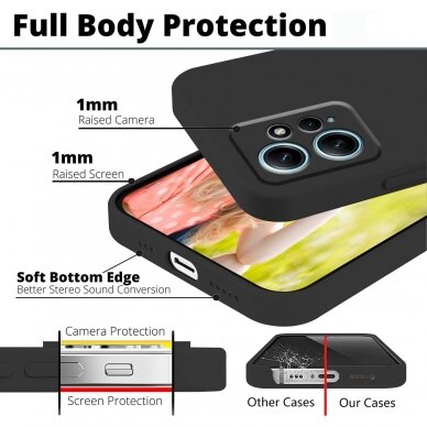 Silikonins Dėklas Soft silicone by X-level Xiaomi Redmi Note 12S juodas 3