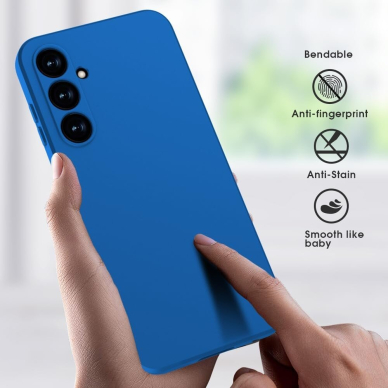 Silikonins Dėklas Slim Guard Samsung S711 S23 FE tamsiai mėlynas 3