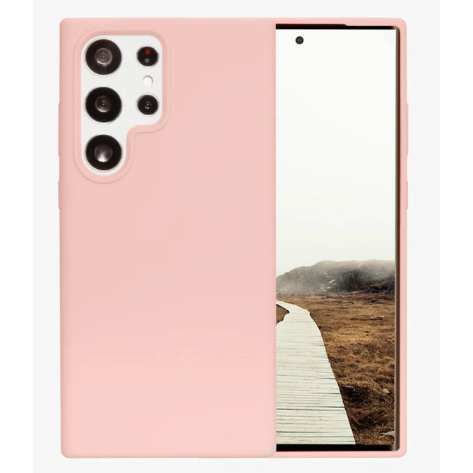 Silikonins Dėklas Soft silicone by X-level Samsung S928 S24 Ultra šviesiai rožinis