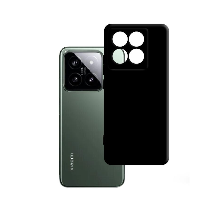 Silikoninis dėklas 3mk Matt Xiaomi 14 - Juodas Silikoninis dėklas 3mk Matt Xiaomi 14 - Juodas