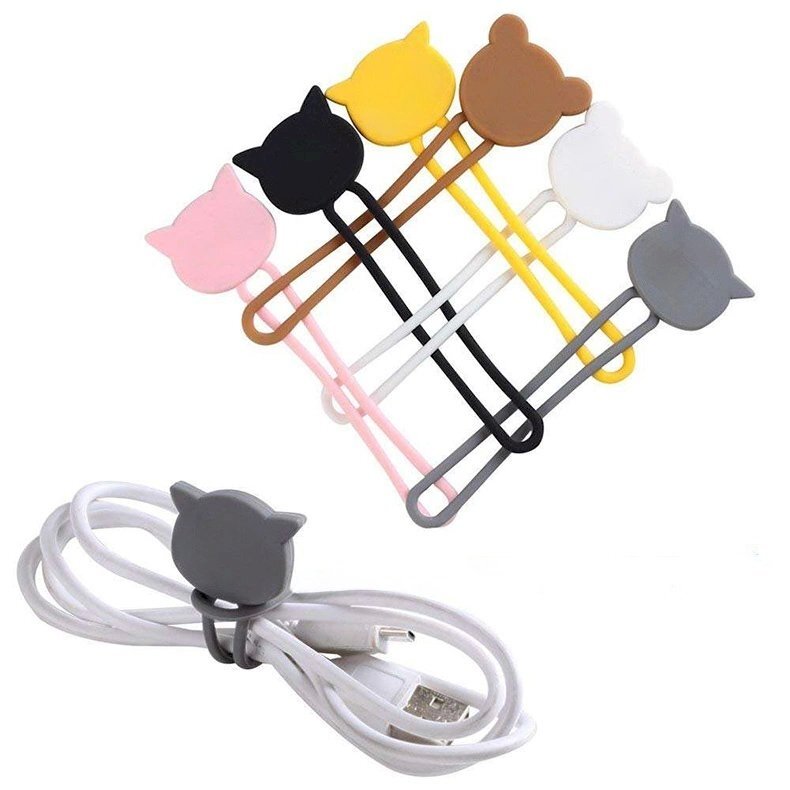 Silicone Kabelis reel - Juodas 5 Silicone Kabelis reel - Juodas 5