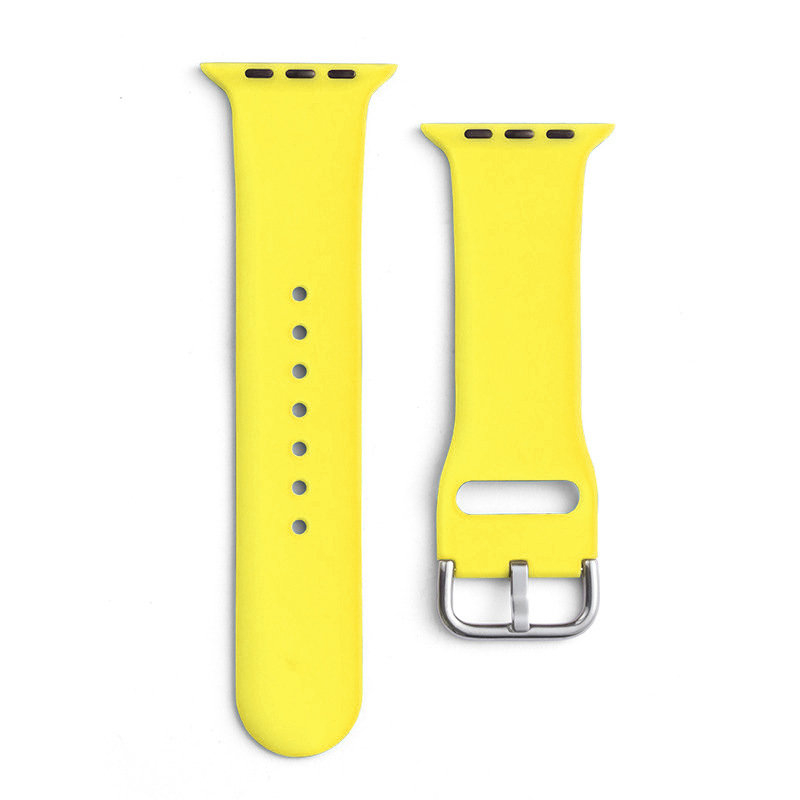 Apyrankė Silicone Strap APS 9/8/7/6/5/4/3/2 / SE (41/40 / 38mm) Geltona Apyrankė Silicone Strap APS 9/8/7/6/5/4/3/2 / SE (41/40 / 38mm) Geltona