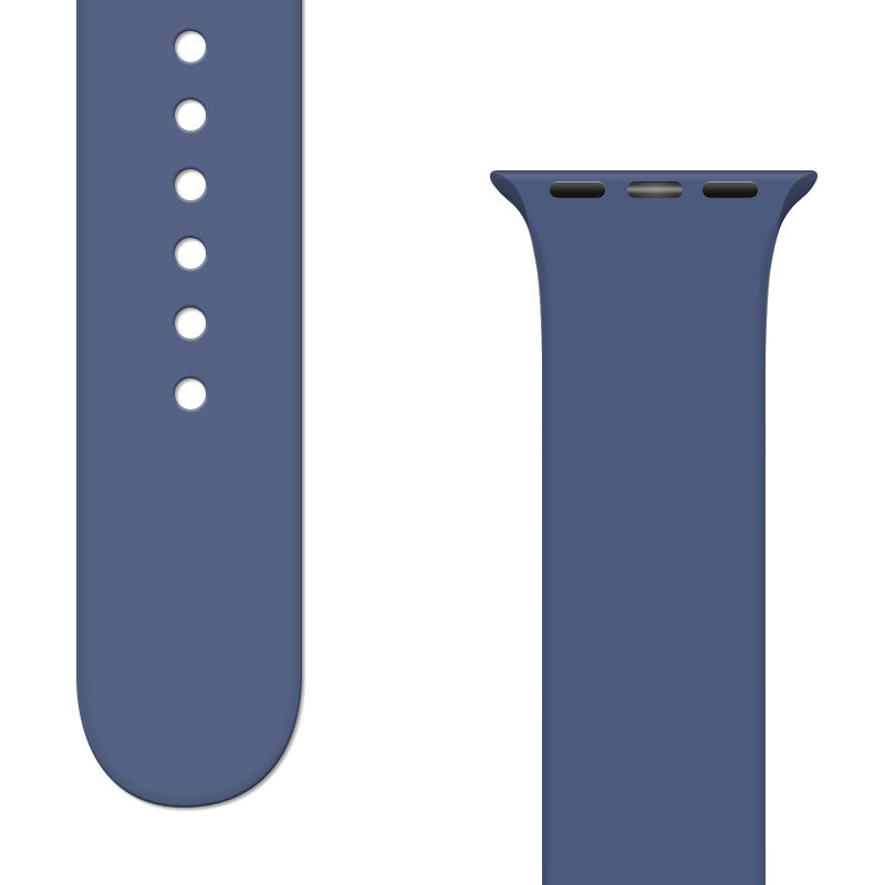 Apyrankė Silicone Strap APS Watch Band 9/8/7/6/5/4/3/2 / SE (45/44 / 42mm) Mėlyna Apyrankė Silicone Strap APS Watch Band 9/8/7/6/5/4/3/2 / SE (45/44 / 42mm) Mėlyna