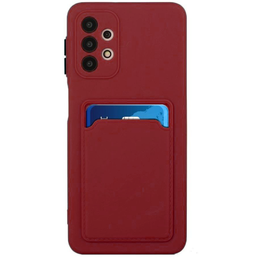 Dėklas su kišenėle kortelėms Card Case Samsung Galaxy A72 4G Bordo Dėklas su kišenėle kortelėms Card Case Samsung Galaxy A72 4G Bordo