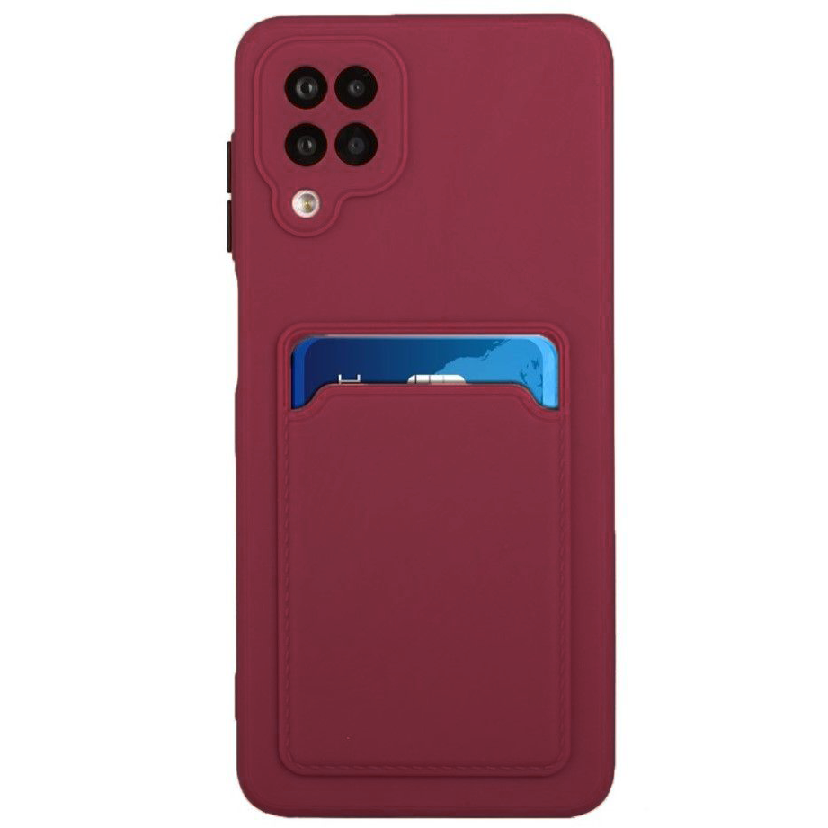 Dėklas su kišenėle kortelėms Card Case Samsung Galaxy A42 5G Bordo Dėklas su kišenėle kortelėms Card Case Samsung Galaxy A42 5G Bordo