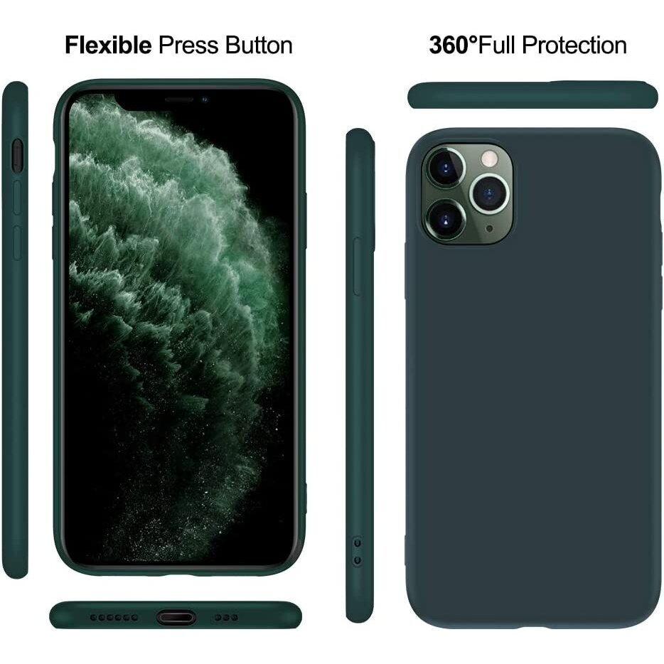 Silikonins Dėklas Soft silicone by X-level Apple iPhone 15 Plus tamsiai žalias 2