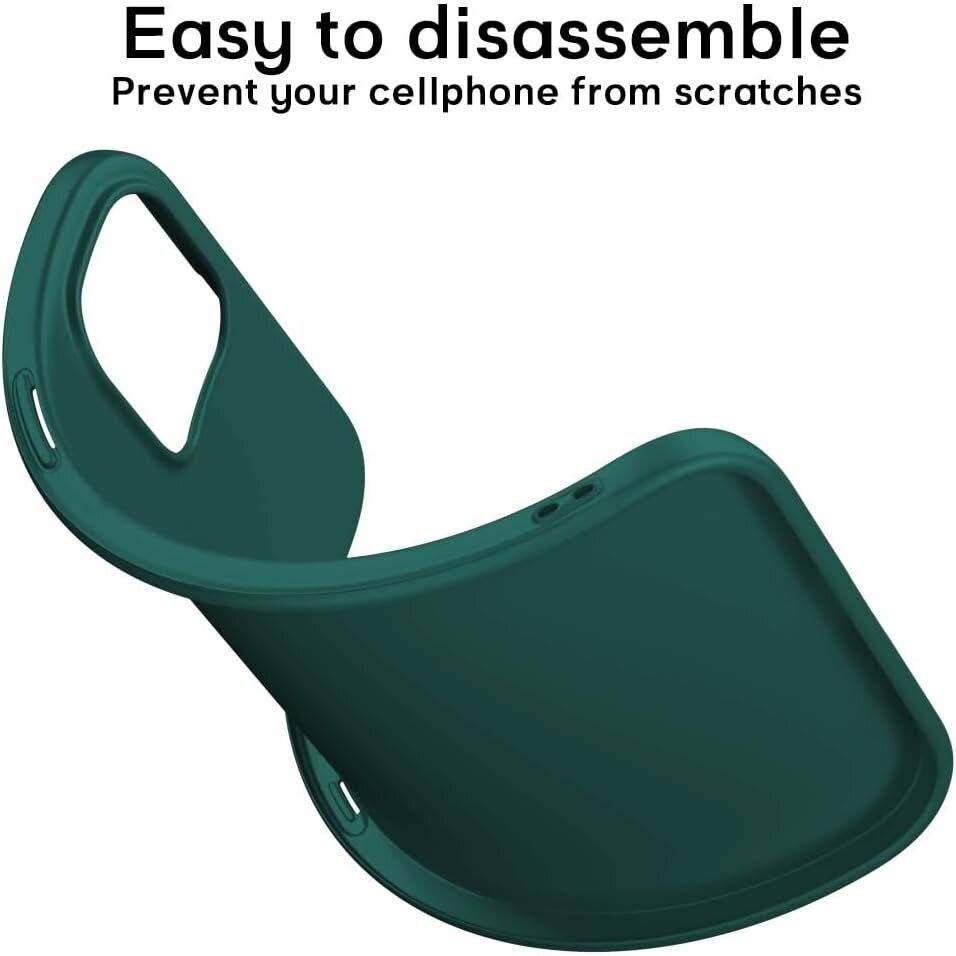 Silikonins Dėklas Slim Guard Apple iPhone 15 Plus tamsiai žalias 4 Silikonins Dėklas Slim Guard Apple iPhone 15 Plus tamsiai žalias 4