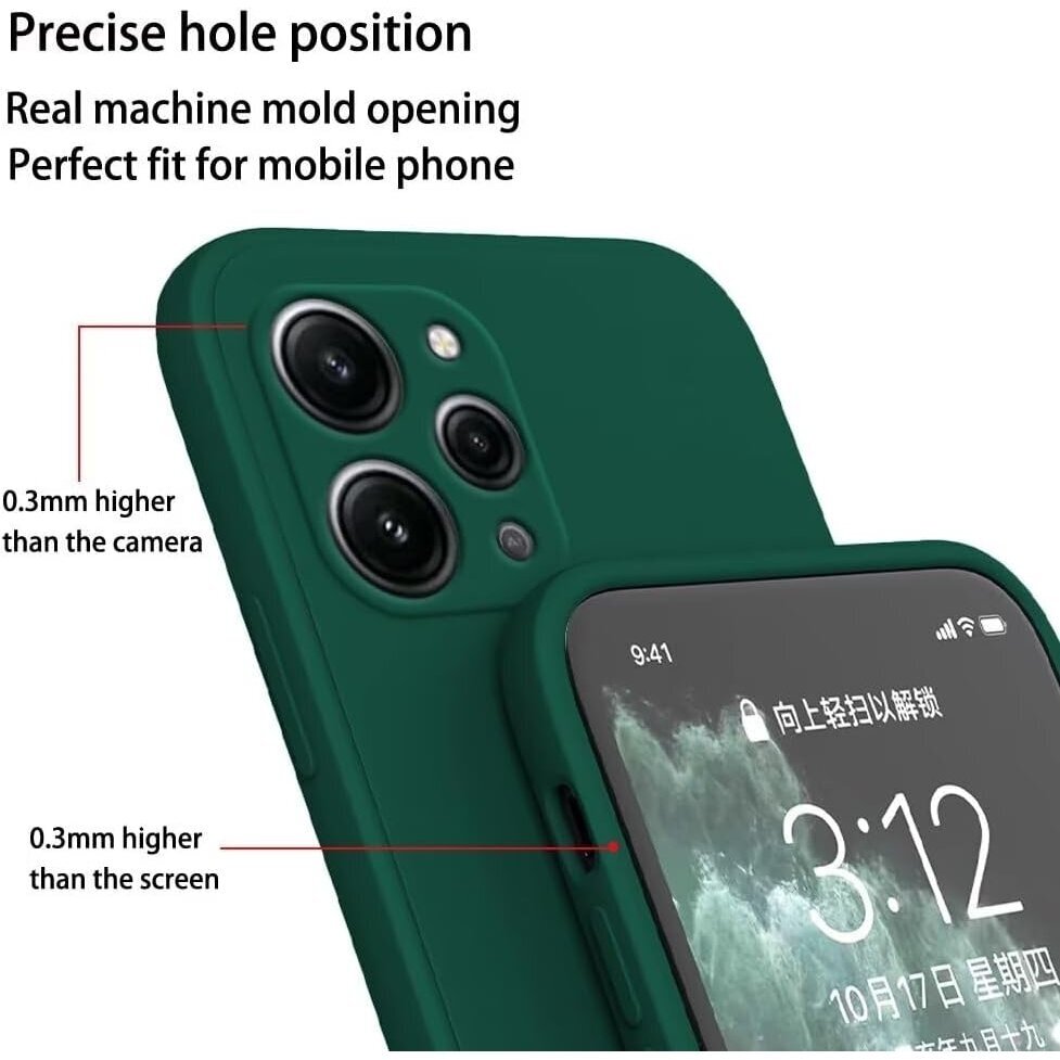 Silikonins Dėklas Soft silicone by X-level Xiaomi Redmi 12/Redmi Note 12R/Poco M6 Pro tamsiai žalias 1