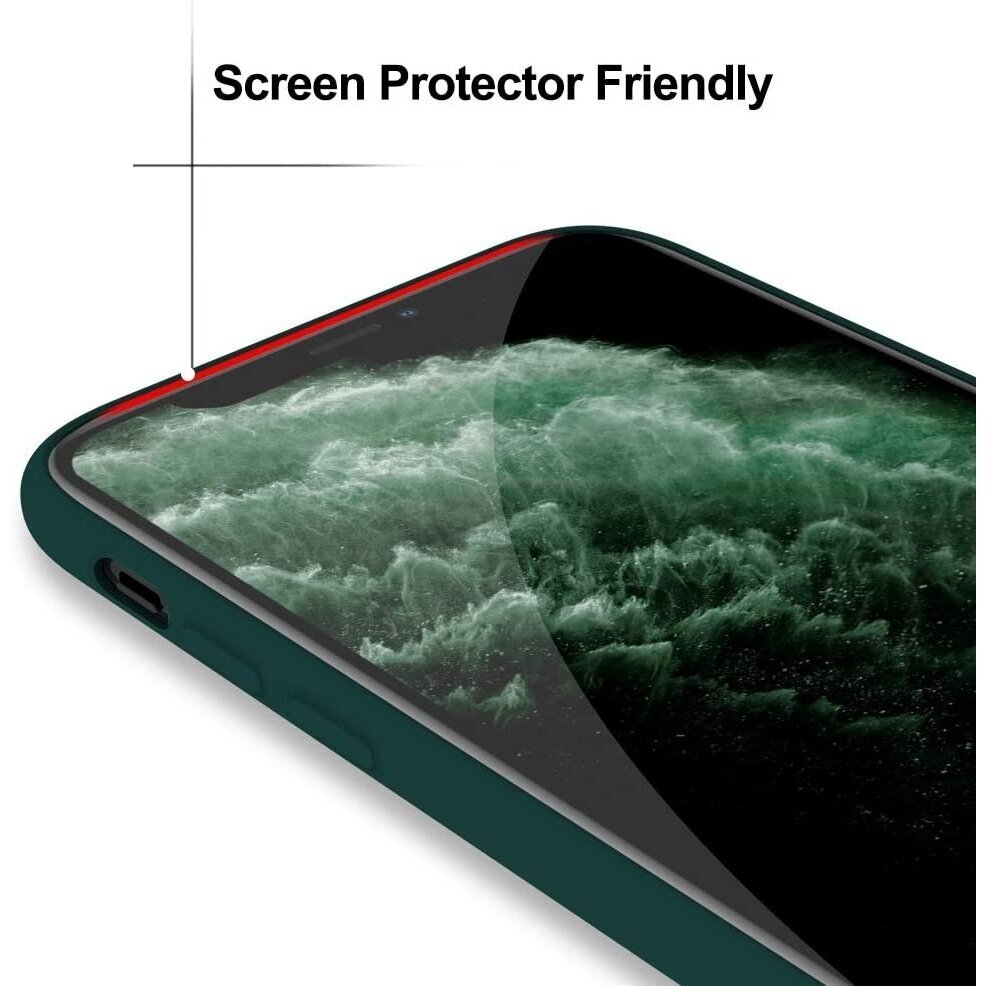 Silikonins Dėklas Slim Guard Apple iPhone 15 tamsiai žalias 3 Silikonins Dėklas Slim Guard Apple iPhone 15 tamsiai žalias 3