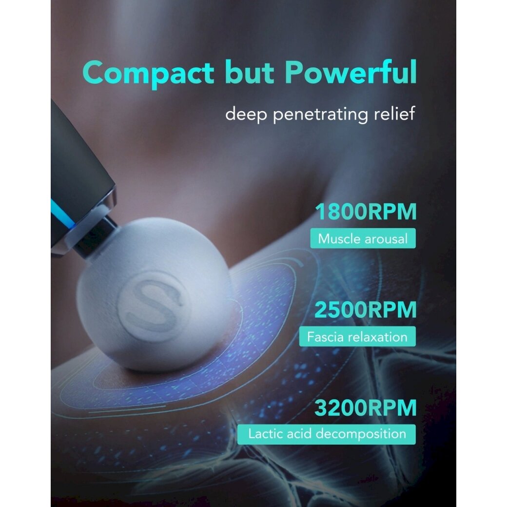 SKG F5-EN massage gun the whole body - pilkas 3