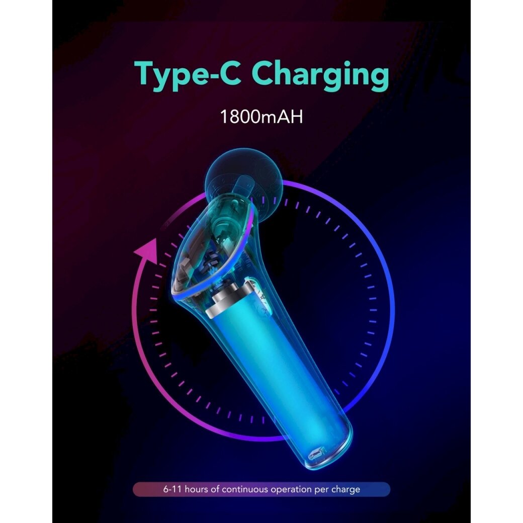 SKG F5-EN massage gun the whole body - baltas 17