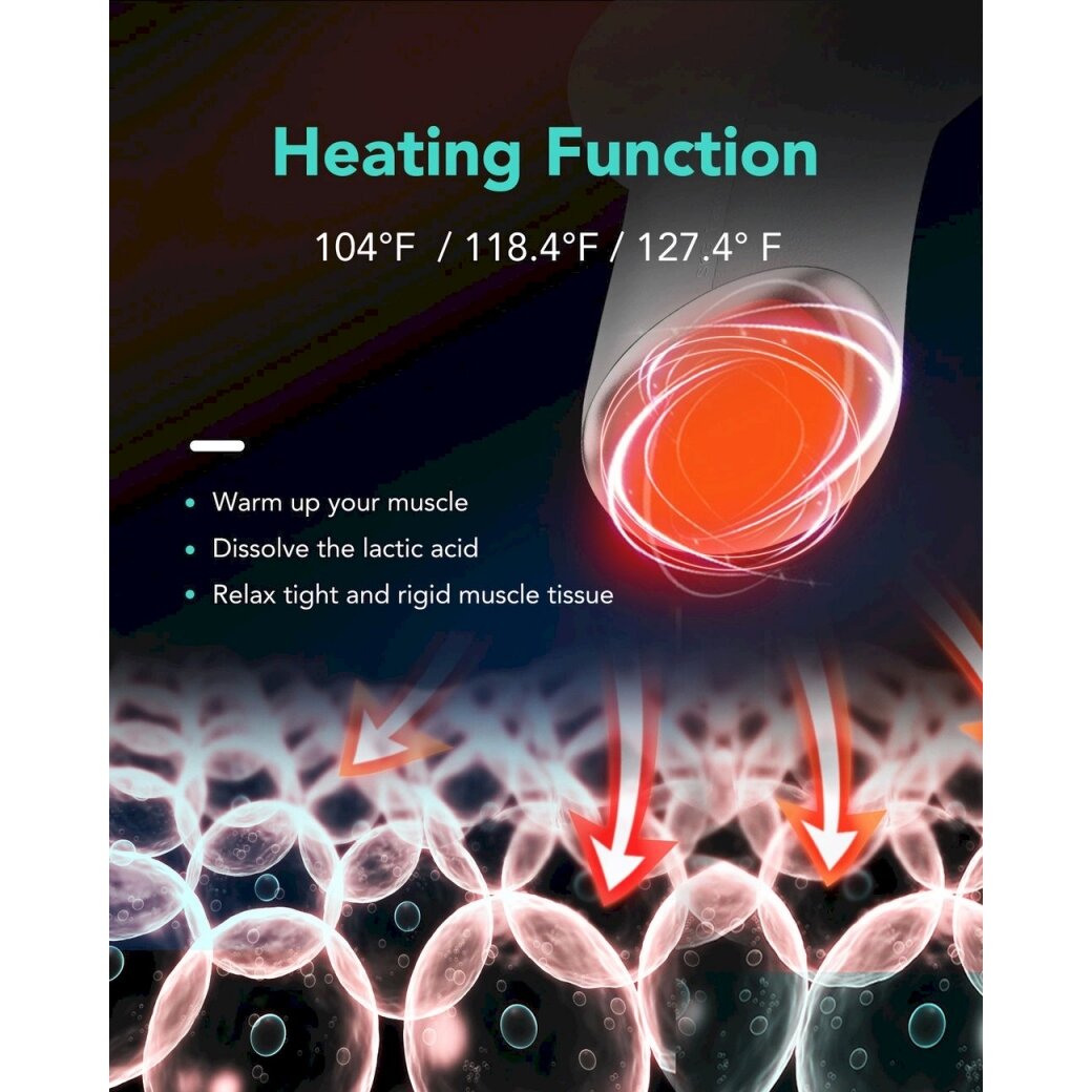 SKG F5-EN massage gun the whole body - baltas 18