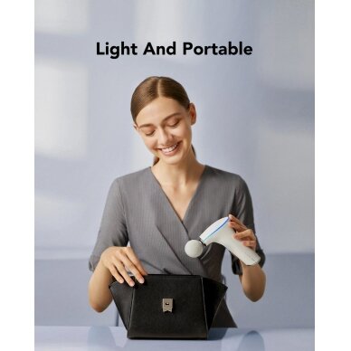 SKG F5-EN massage gun the whole body - baltas 10 SKG F5-EN massage gun the whole body - baltas 10