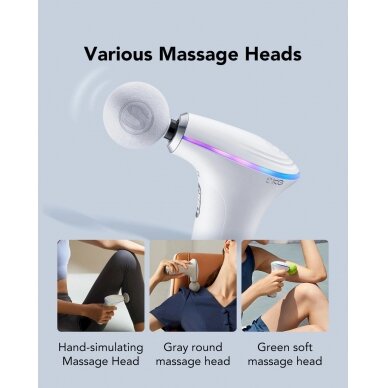 SKG F5-EN massage gun the whole body - baltas 13 SKG F5-EN massage gun the whole body - baltas 13