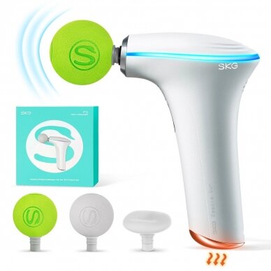 SKG F5-EN massage gun the whole body - baltas 6 SKG F5-EN massage gun the whole body - baltas 6