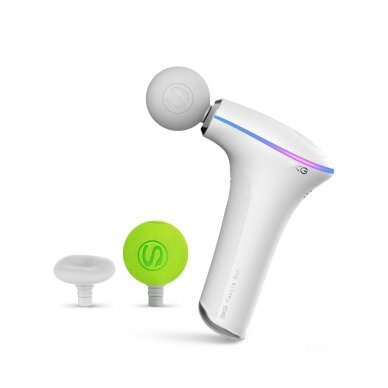 SKG F5-EN massage gun the whole body - baltas 8 SKG F5-EN massage gun the whole body - baltas 8