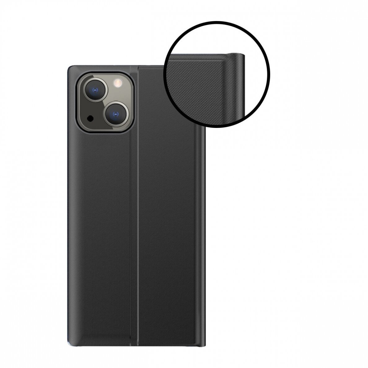 Atverčiamas dėklas New Sleep Case iPhone 13 mini Rožinis 2