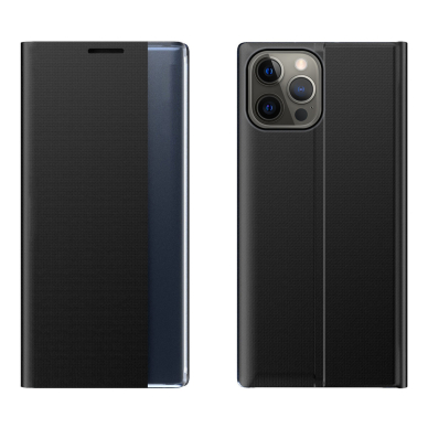 Atverčiamas dėklas New Sleep Case Bookcase iPhone 13 Pro Juodas Atverčiamas dėklas New Sleep Case Bookcase iPhone 13 Pro Juodas