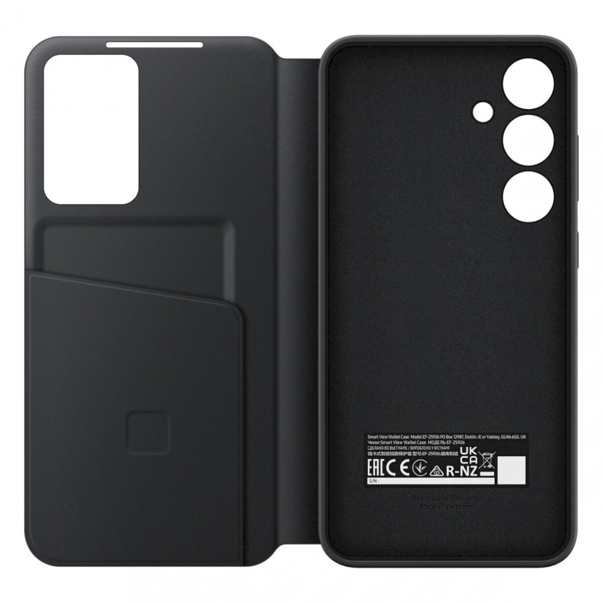 Originalus Dėklas Smart View Wallet Case for Samsung Galaxy S24 S921, Juodas EF-ZS921CBEGWW 4 Originalus Dėklas Smart View Wallet Case for Samsung Galaxy S24 S921, Juodas EF-ZS921CBEGWW 4