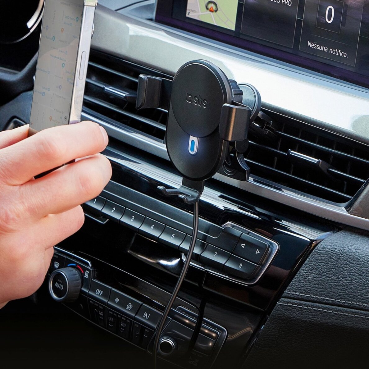 Telefono laikiklis su indukciniu įkrovikliu SBS TESUPWIR10CLIPSTG 10W – juodas 3 Telefono laikiklis su indukciniu įkrovikliu SBS TESUPWIR10CLIPSTG 10W – juodas 3