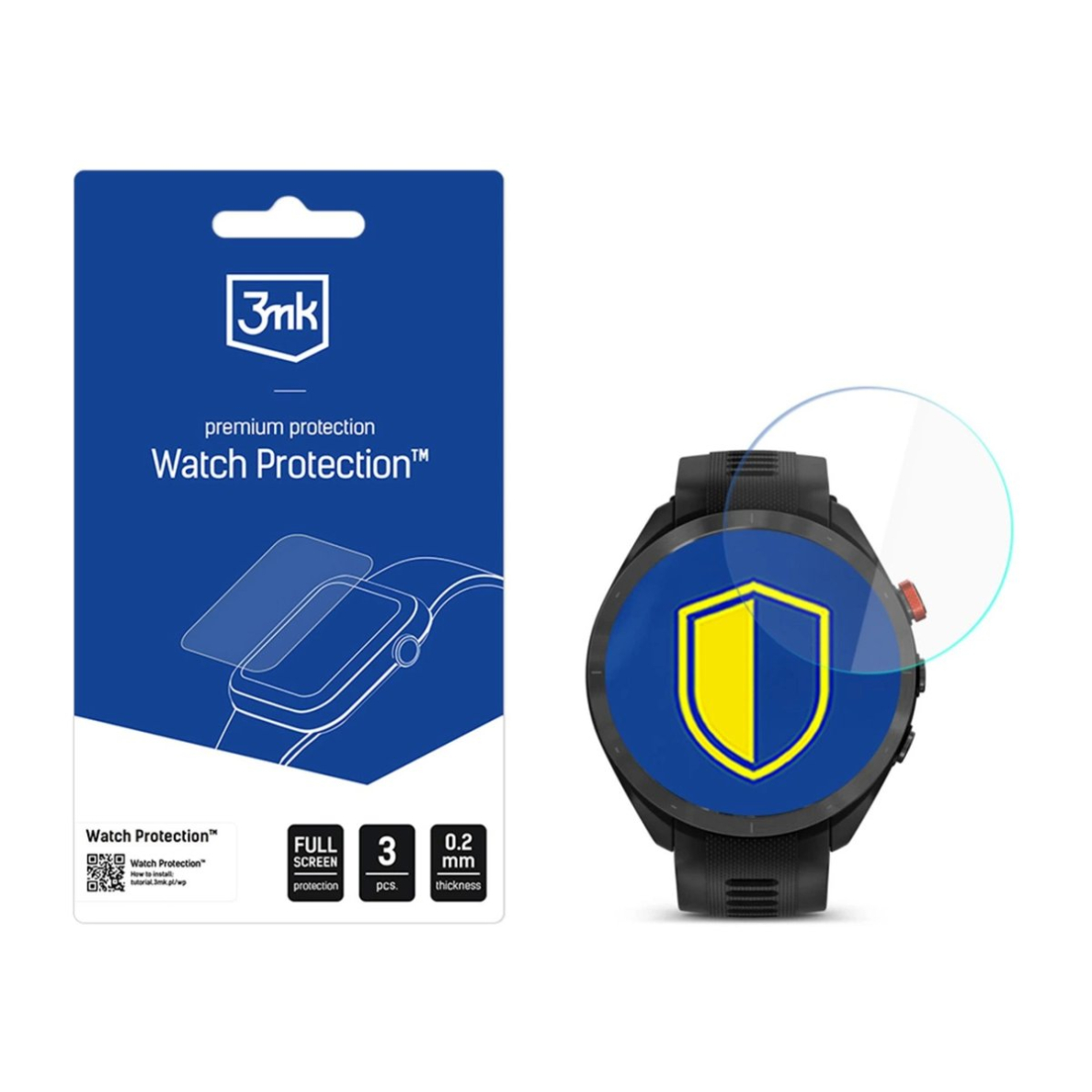 Išmaniojo laikrodžio ekrano apsauga 3mk Watch Protection FlexibleGlass skirtas Garmin Approach S70 47mm