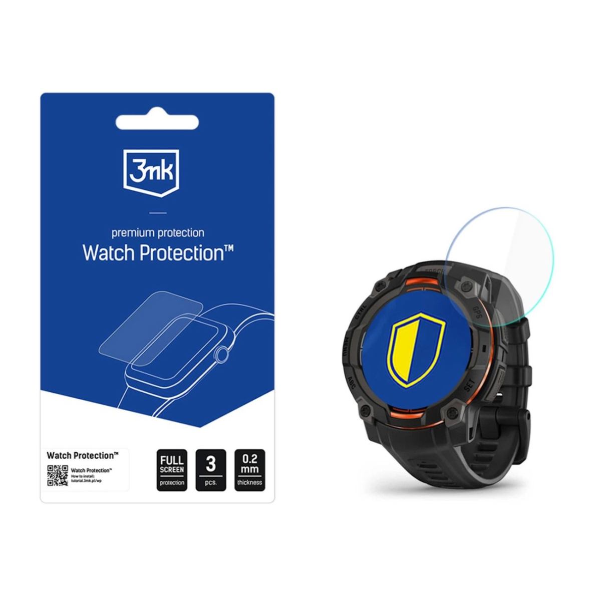 Išmaniojo laikrodžio ekrano apsauga 3mk Watch Protection FlexibleGlass skirtas Garmin Instinct 3 45mm (Amoled, Solar) Išmaniojo laikrodžio ekrano apsauga 3mk Watch Protection FlexibleGlass skirtas Garmin Instinct 3 45mm (Amoled, Solar)