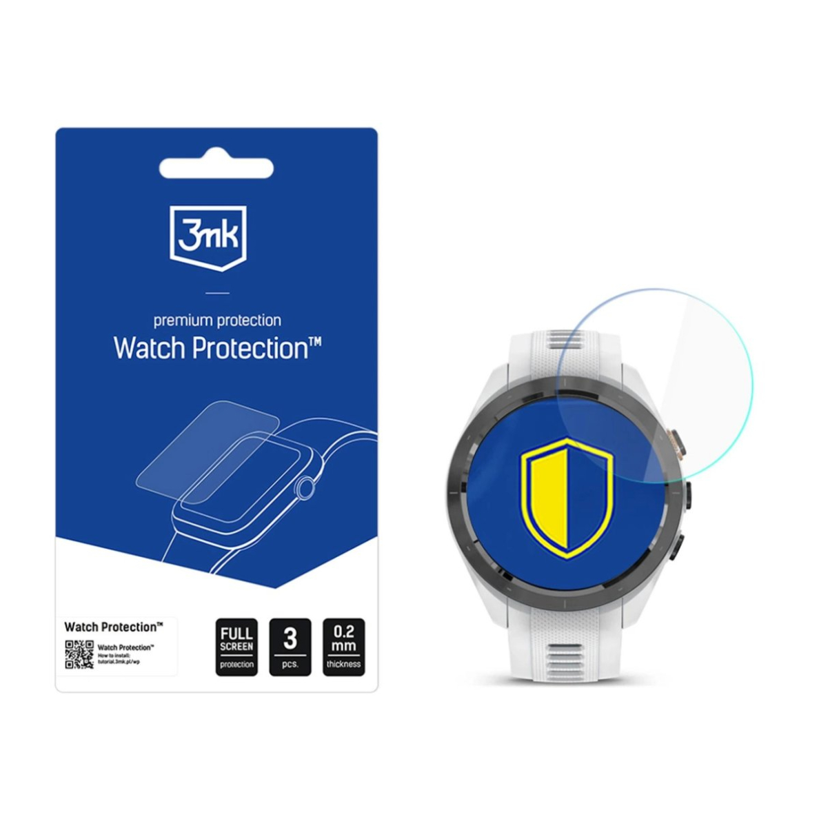 Išmaniojo laikrodžio ekrano stiklas 3mk Watch Protection FlexibleGlass skirtas Garmin Approach S70 42mm