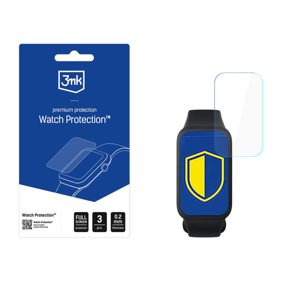 Išmaniojo laikrodžio ekrano stiklas 3mk Watch Protection FlexibleGlass skirtas Xiaomi Smart Band 9 Active Išmaniojo laikrodžio ekrano stiklas 3mk Watch Protection FlexibleGlass skirtas Xiaomi Smart Band 9 Active