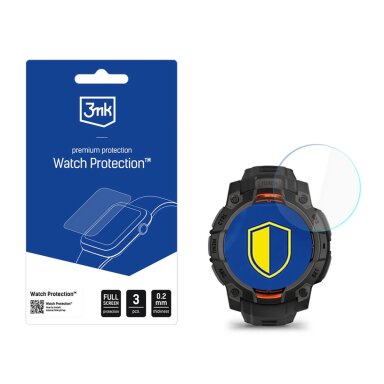 Garmin Instinct 3 Tactical Edition 45mm (Solar) 3mk Watch Protection FlexibleGlass apsauginis stiklas