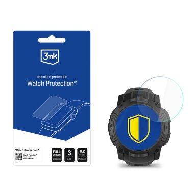 Garmin Instinct 3 Tactical Edition 50mm 3mk Watch Protection FlexibleGlass apsauginis stiklas
