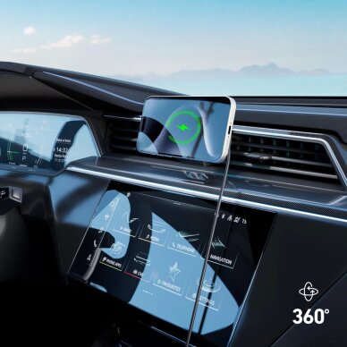 Telefono laikiklis su indukciniu įkrovikliu SBS TESUPFANWIR15W 15W vėdinimo angai su aušinimu – juodas 4