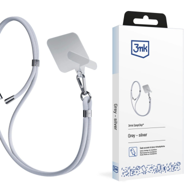 3mk EasyClip telefono pakabinamas dirželis – pilkas