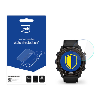 Išmaniojo laikrodžio ekrano stiklas 3mk Watch Protection FlexibleGlass skirtas Garmin Descent Mk3i (51mm)
