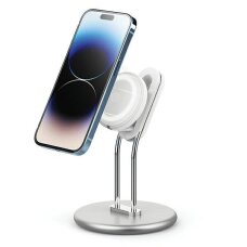 Stovas SODI SIM-300 MagSafe telefonui – sidabrinis