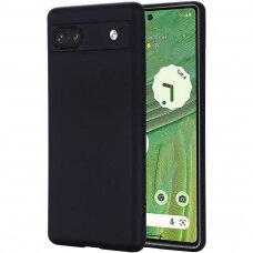 Dėklas Soft Case Google Pixel 7a thin silicone cover Juodas