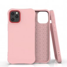 Soft Color Case' lankstus gelinis dėklas iPhone 12 mini rožinis