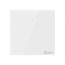 Sonoff T0EU1C-TX touch Wi-Fi Belaidis Sieninis Išmanus Jungiklis Baltas (IM190314009)