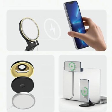 Laikiklis SODI BM310 su MagSafe indukciniu įkrovimu – juodas 9 Laikiklis SODI BM310 su MagSafe indukciniu įkrovimu – juodas 9