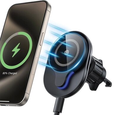 Laikiklis SODI C50 pasukamas ventiliacijos 15W su MagSafe C50 – juodas 1