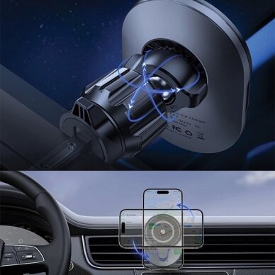 Laikiklis SODI C50 pasukamas ventiliacijos 15W su MagSafe C50 – juodas 4 Laikiklis SODI C50 pasukamas ventiliacijos 15W su MagSafe C50 – juodas 4