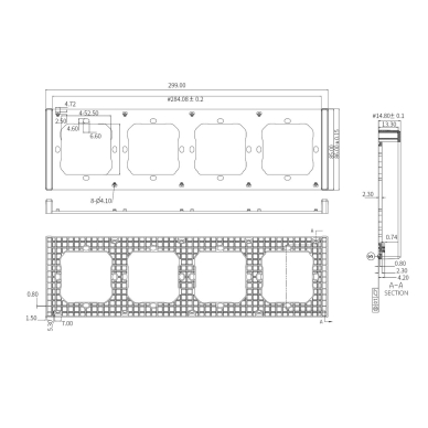 Sonoff Quadruple Mounting Frame for Installing M5-80 Wall Switches 1 Sonoff Quadruple Mounting Frame for Installing M5-80 Wall Switches 1