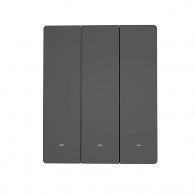 Sonoff Smart 3-Channel Wi-Fi Wall Switch Black (M5-3C-80) 1