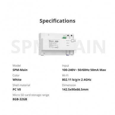 Sonoff SPM-Main smart switch Wi-Fi / Ethernet power meter 7 Sonoff SPM-Main smart switch Wi-Fi / Ethernet power meter 7
