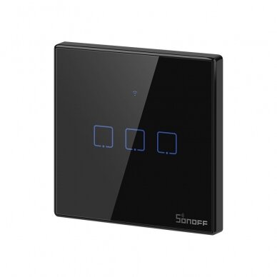 Sonoff T3EU3C-TX three-channel touch Wi-Fi wireless wall smart switches RF 433 MHz black (IM190314020) UGLX912 2